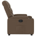 Fauteuil verstelbaar stof bruin