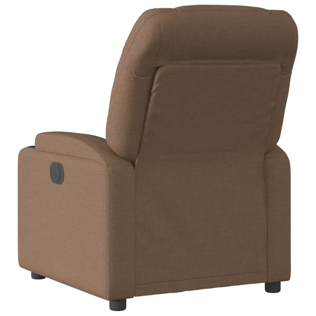 Fauteuil verstelbaar stof bruin