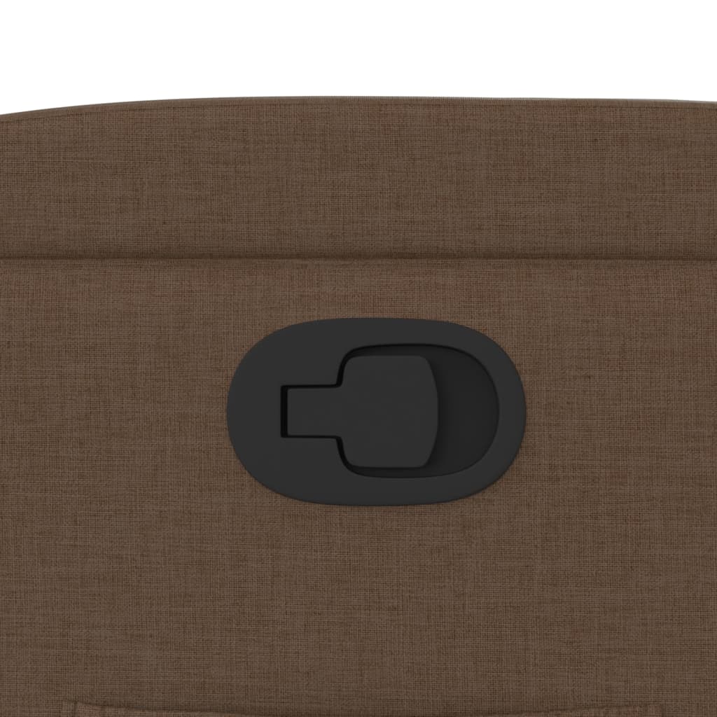 Fauteuil verstelbaar stof bruin