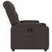 Fauteuil verstelbaar stof donkerbruin