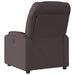 Fauteuil verstelbaar stof donkerbruin