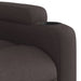 Fauteuil verstelbaar stof donkerbruin