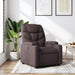 Fauteuil verstelbaar stof donkerbruin