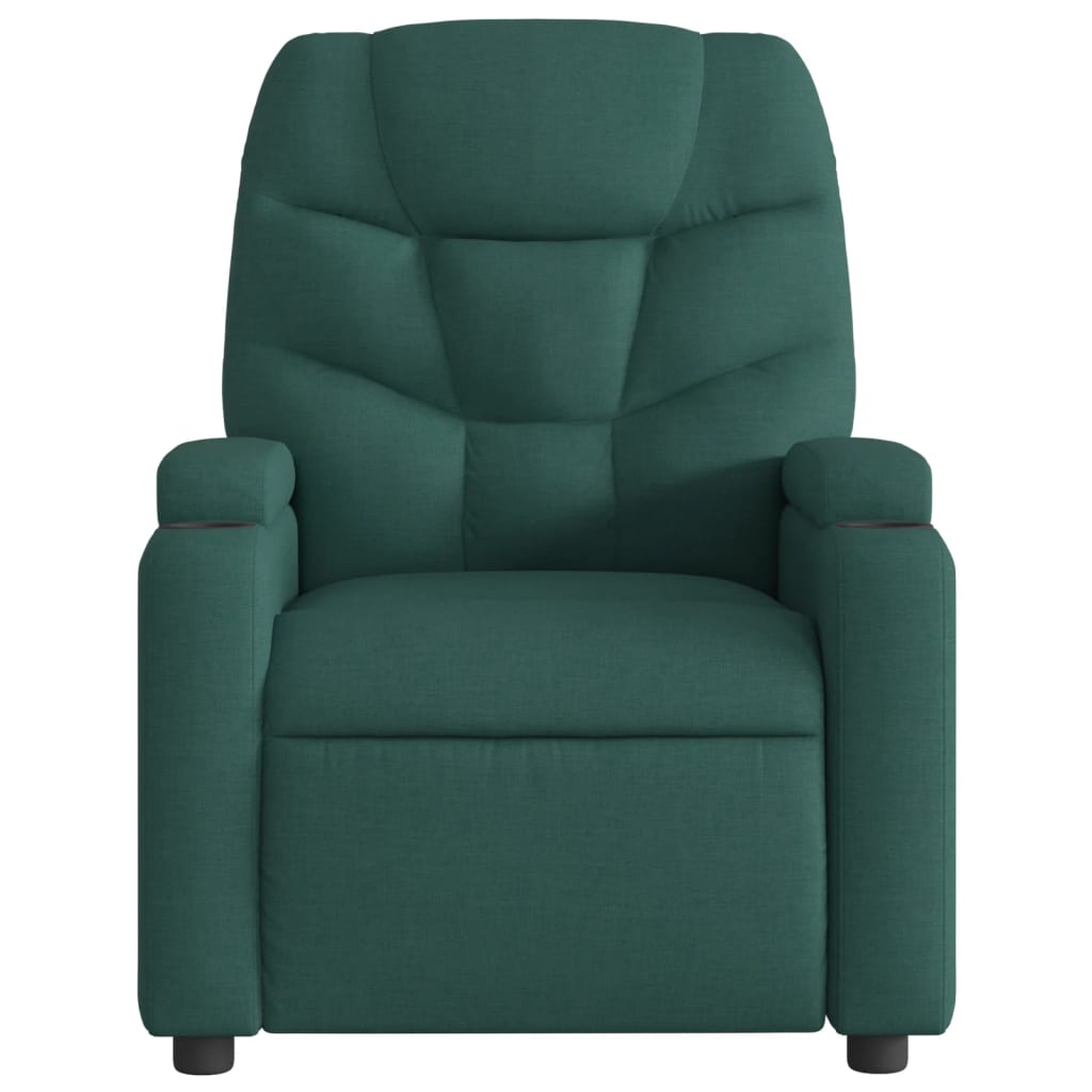 Fauteuil verstelbaar stof donkergroen