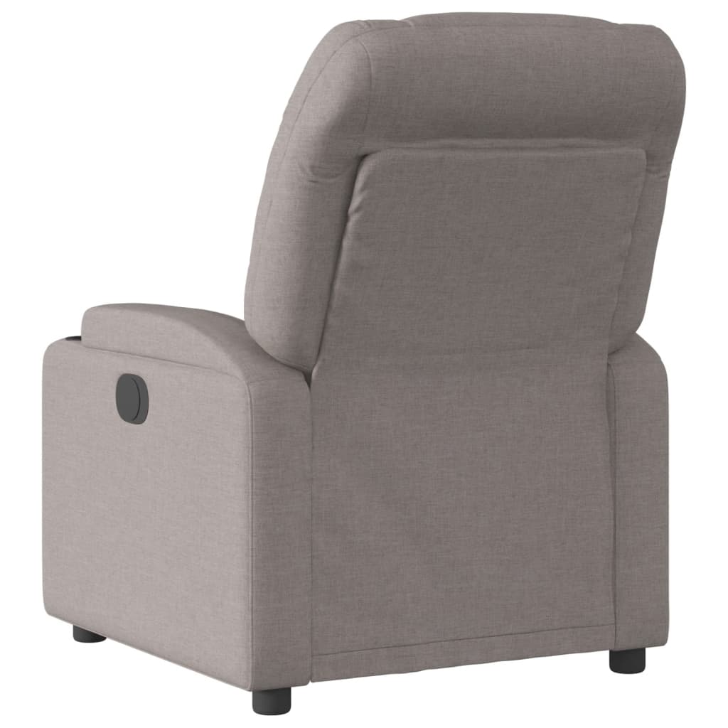Fauteuil verstelbaar stof taupe
