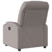 Fauteuil verstelbaar stof taupe