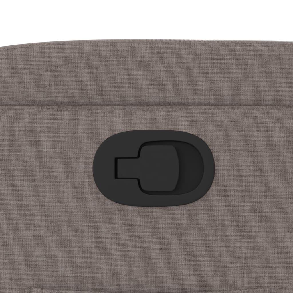 Fauteuil verstelbaar stof taupe