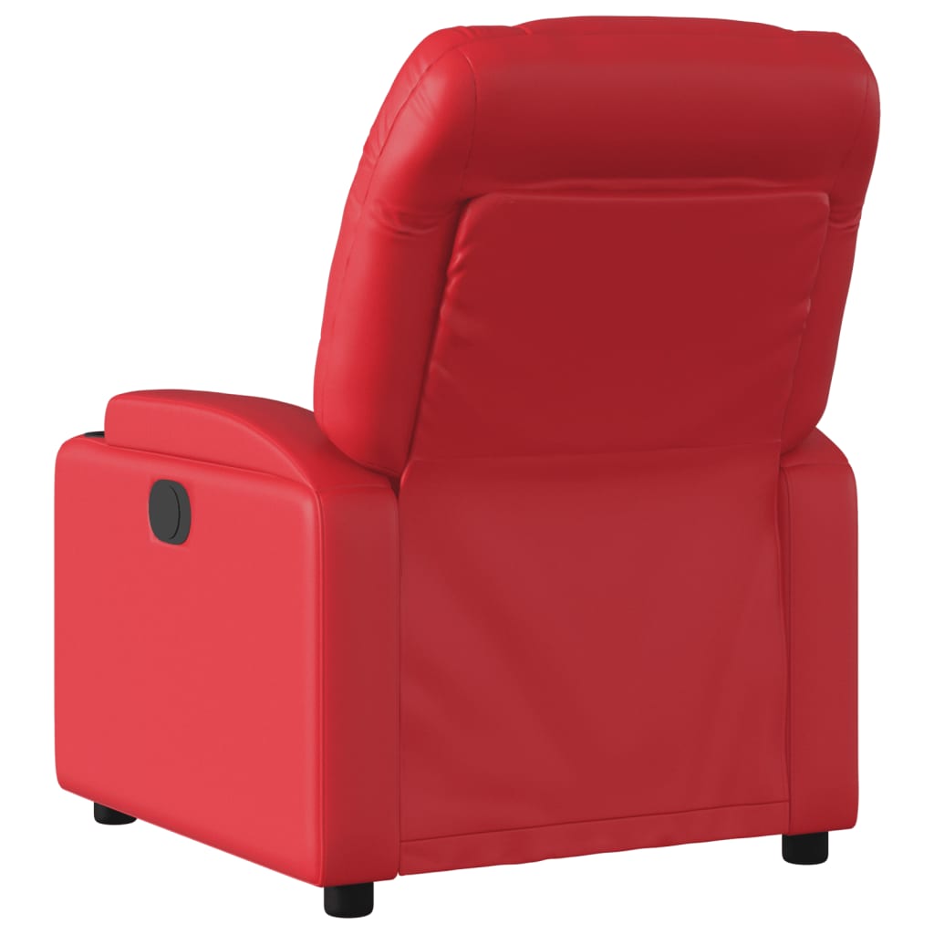 Fauteuil verstelbaar kunstleer rood