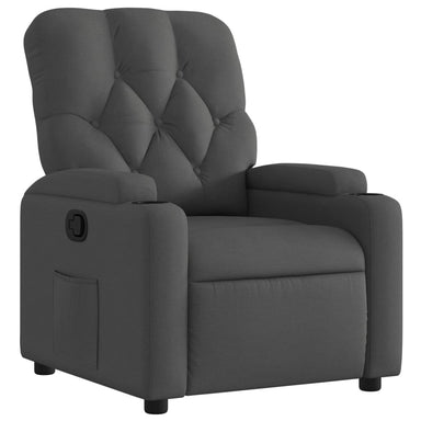 Relaxfauteuil Donkergrijze Stof 1
