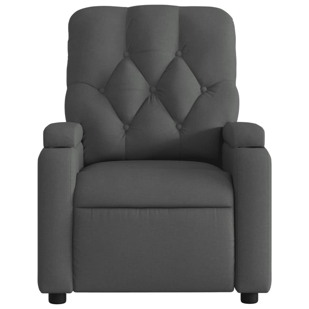 Relaxfauteuil Donkergrijze Stof 1