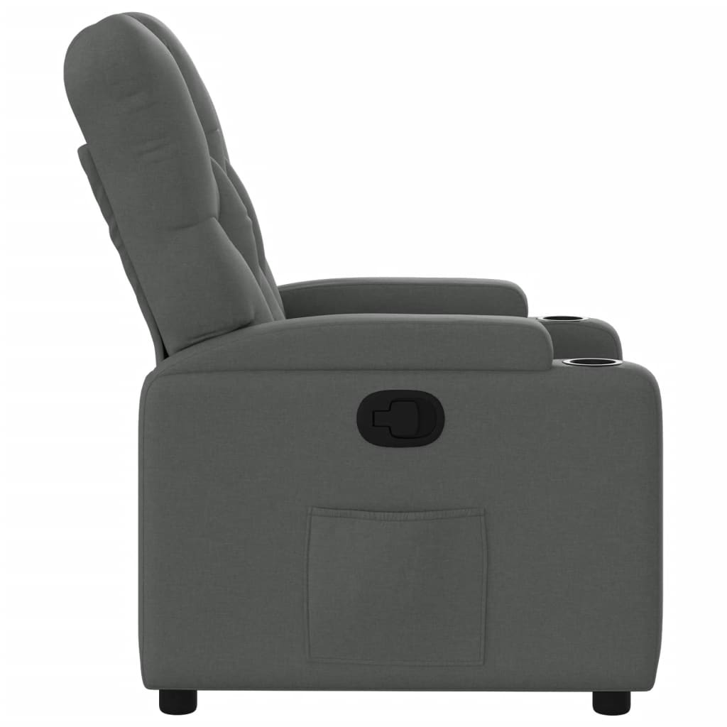 Relaxfauteuil Donkergrijze Stof 1