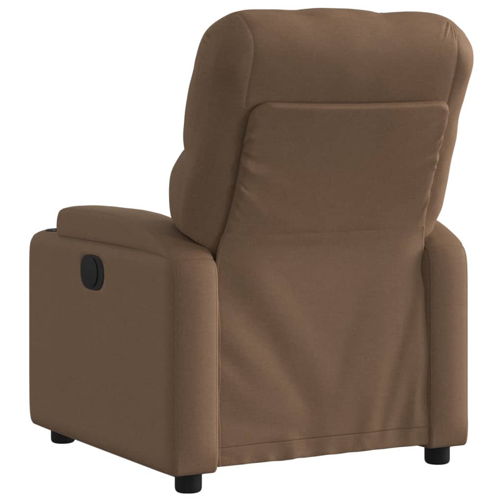 Fauteuil verstelbaar stof bruin