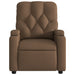 Fauteuil verstelbaar stof bruin