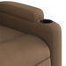 Fauteuil verstelbaar stof bruin