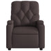 Fauteuil verstelbaar stof donkerbruin