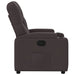 Fauteuil verstelbaar stof donkerbruin