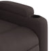 Fauteuil verstelbaar stof donkerbruin
