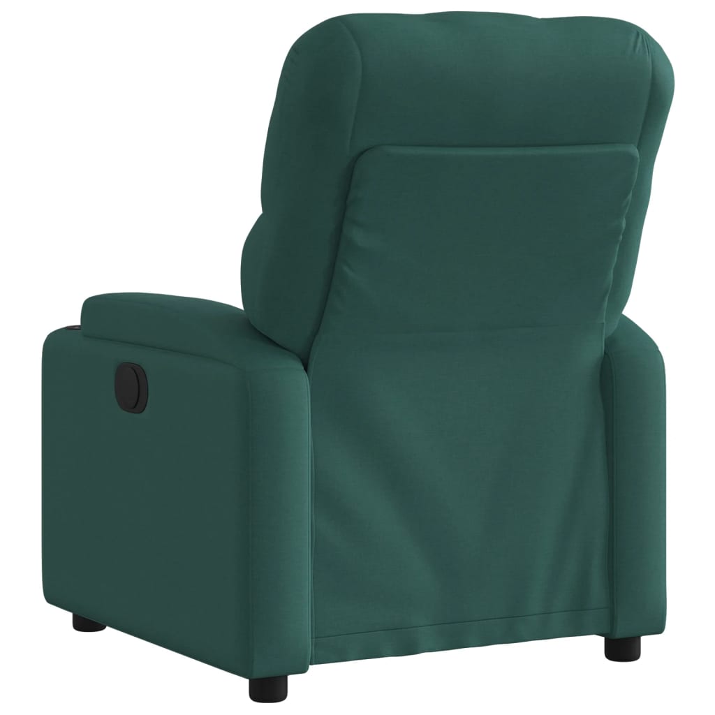 Fauteuil verstelbaar stof donkergroen