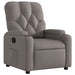 Fauteuil verstelbaar stof taupe