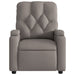 Fauteuil verstelbaar stof taupe