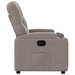 Fauteuil verstelbaar stof taupe