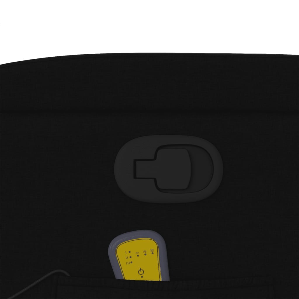 Massagestoel verstelbaar stof zwart