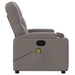 Massagestoel verstelbaar stof taupe