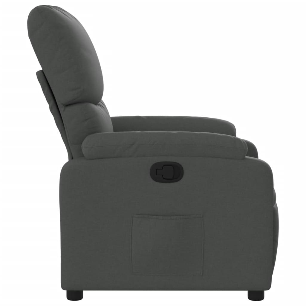 Fauteuil verstelbaar stof donkergrijs