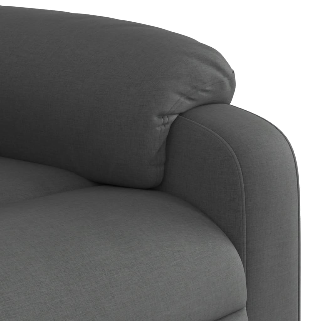 Fauteuil verstelbaar stof donkergrijs