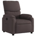 Fauteuil verstelbaar stof donkerbruin