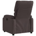 Fauteuil verstelbaar stof donkerbruin