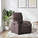 Fauteuil verstelbaar stof donkerbruin