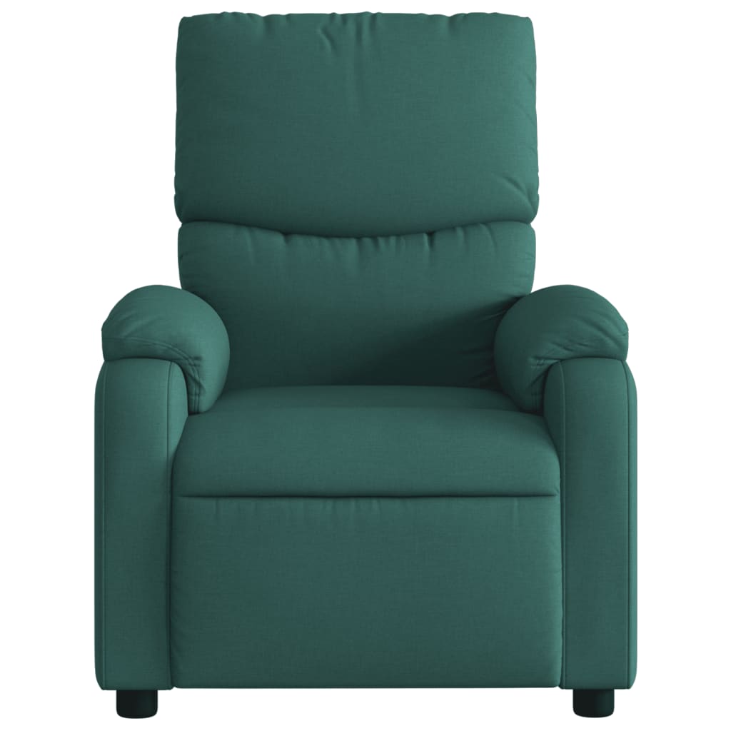 Fauteuil verstelbaar stof donkergroen