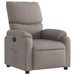 Fauteuil verstelbaar stof taupe