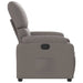 Fauteuil verstelbaar stof taupe