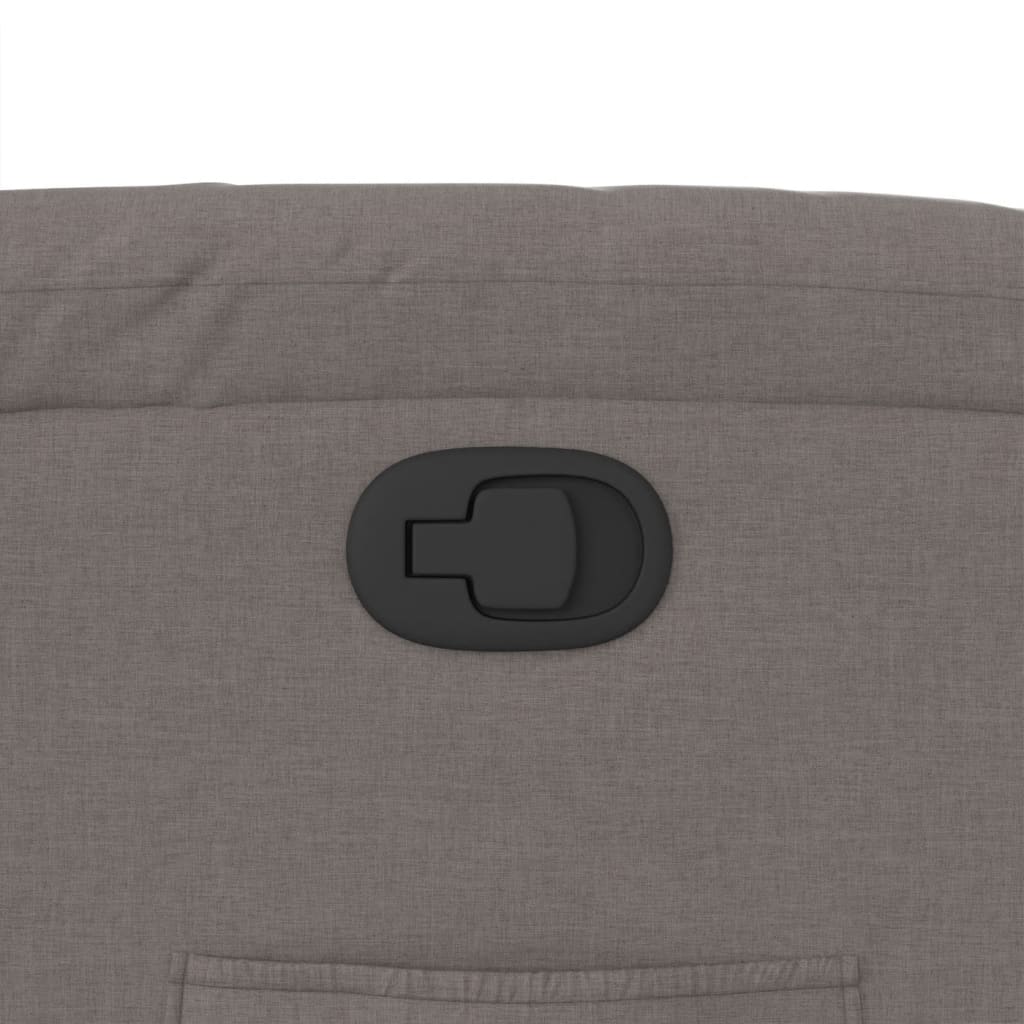 Fauteuil verstelbaar stof taupe