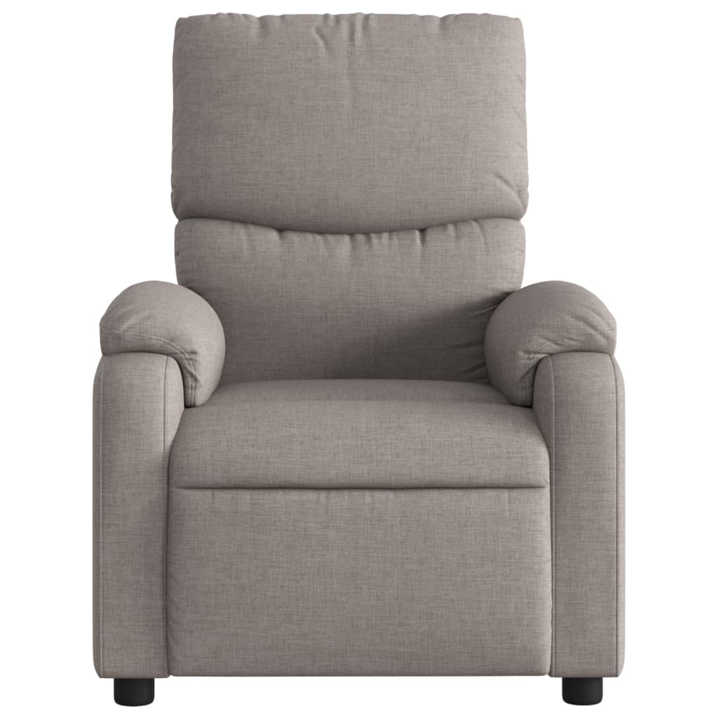 Massagestoel verstelbaar stof taupe