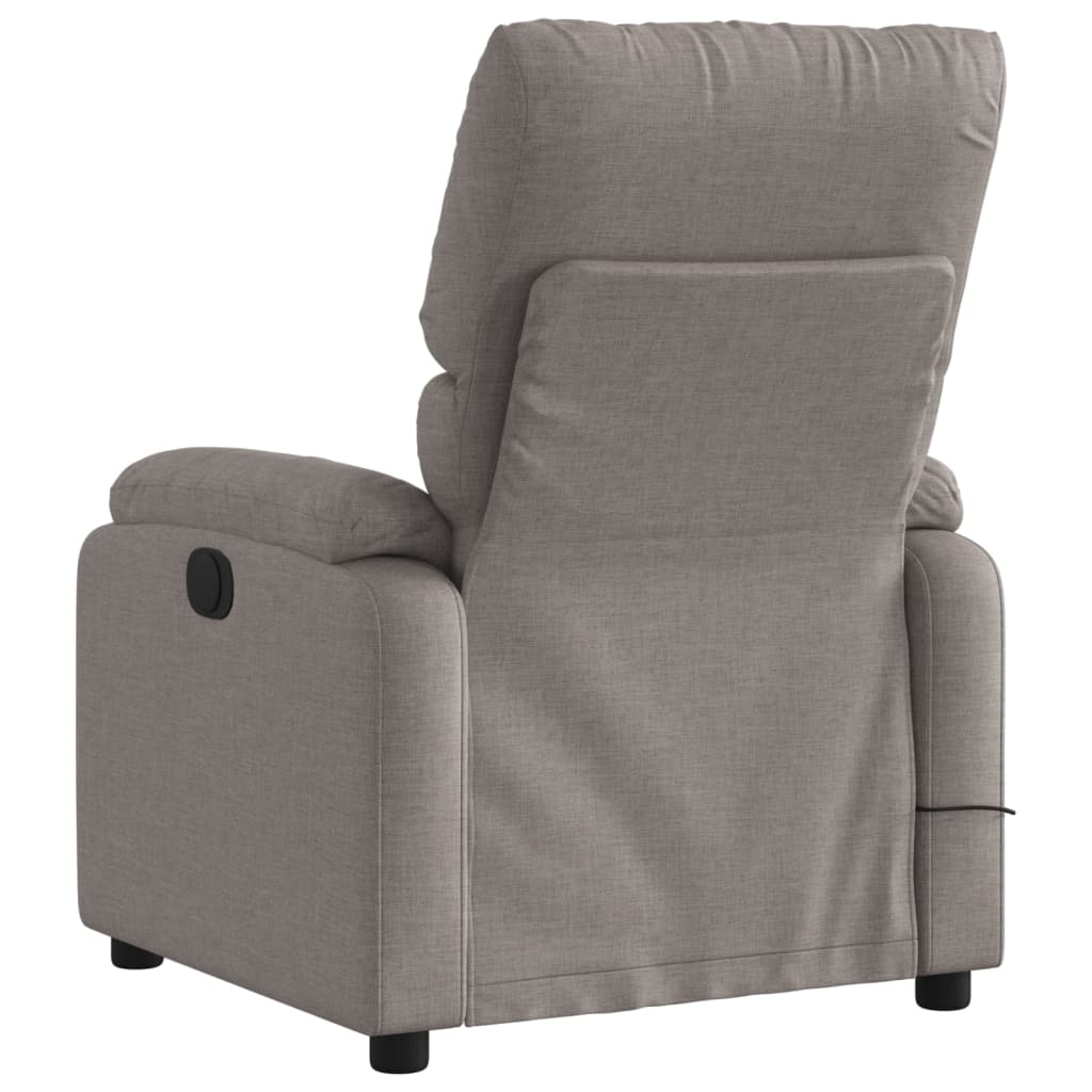 Massagestoel verstelbaar stof taupe