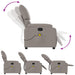 Massagestoel verstelbaar stof taupe
