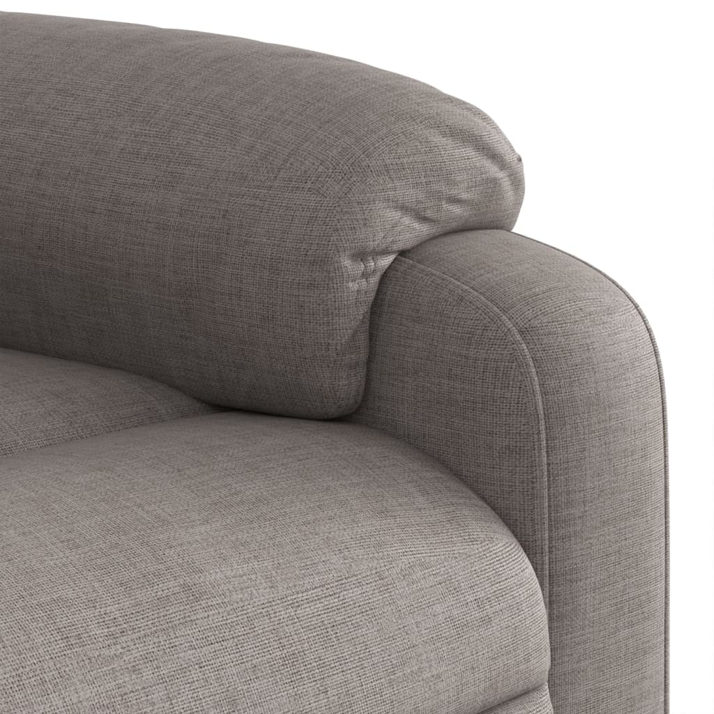 Massagestoel verstelbaar stof taupe