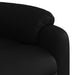 Fauteuil verstelbaar kunstleer zwart