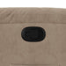 Fauteuil verstelbaar microvezelstof taupe