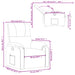 Fauteuil verstelbaar microvezelstof taupe