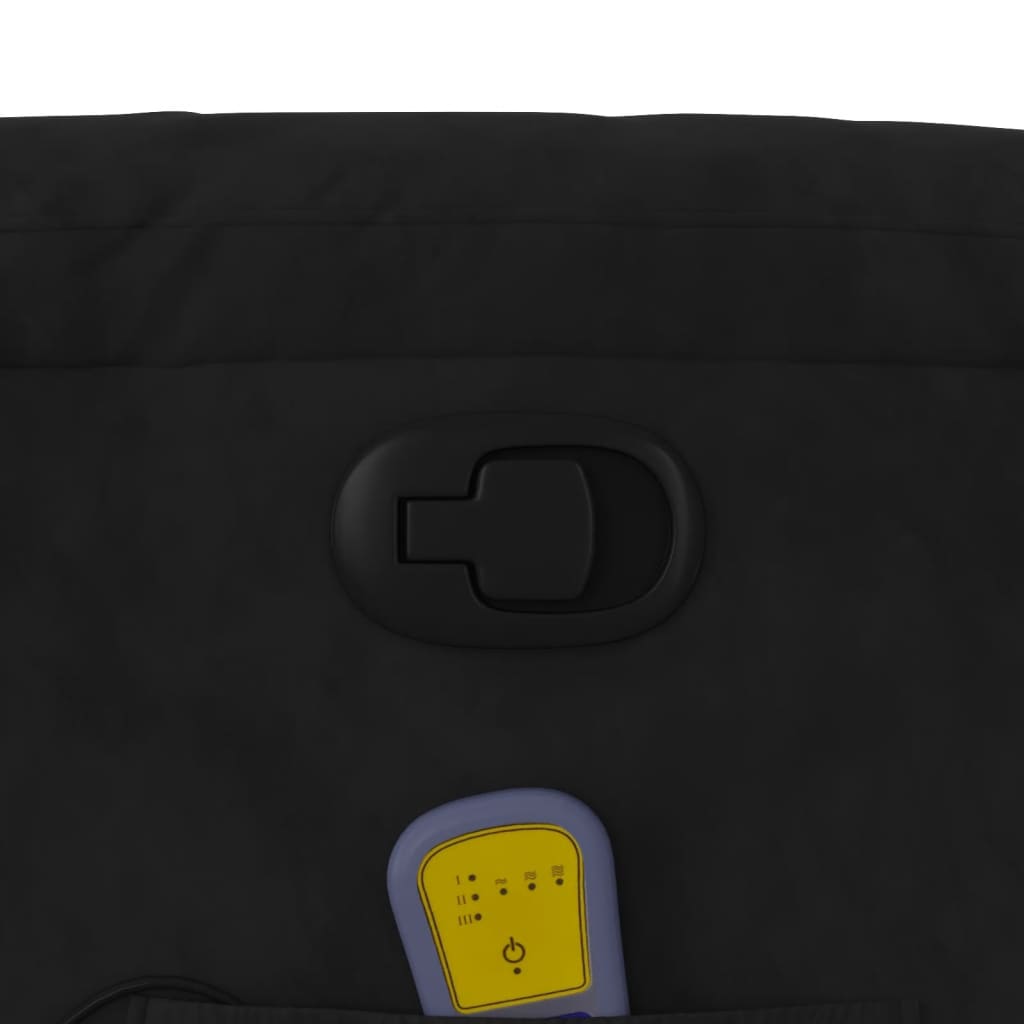 Massagestoel microvezelstof zwart