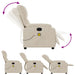 Massagestoel microvezelstof beige