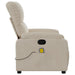 Massagestoel microvezelstof beige