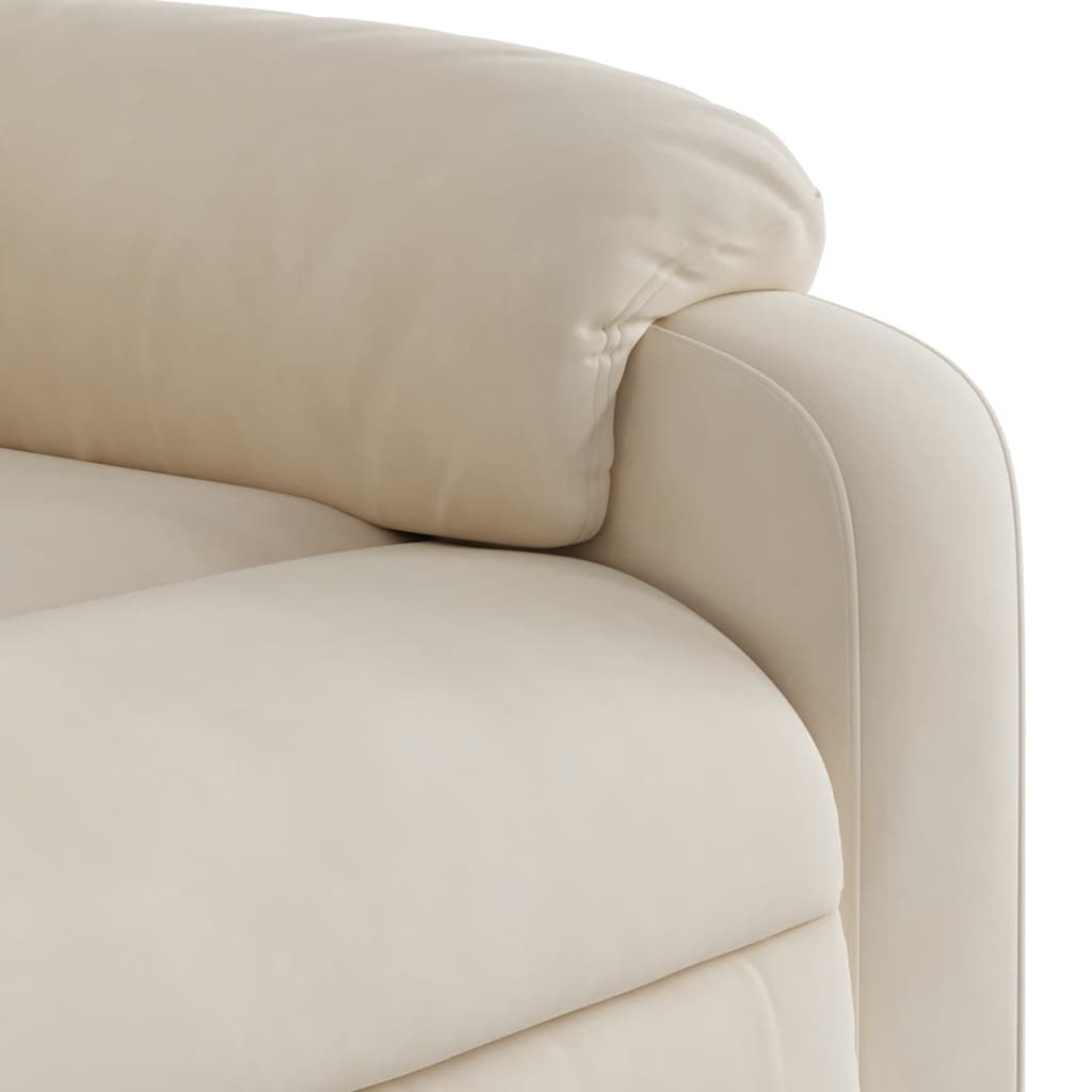 Massagestoel microvezelstof beige