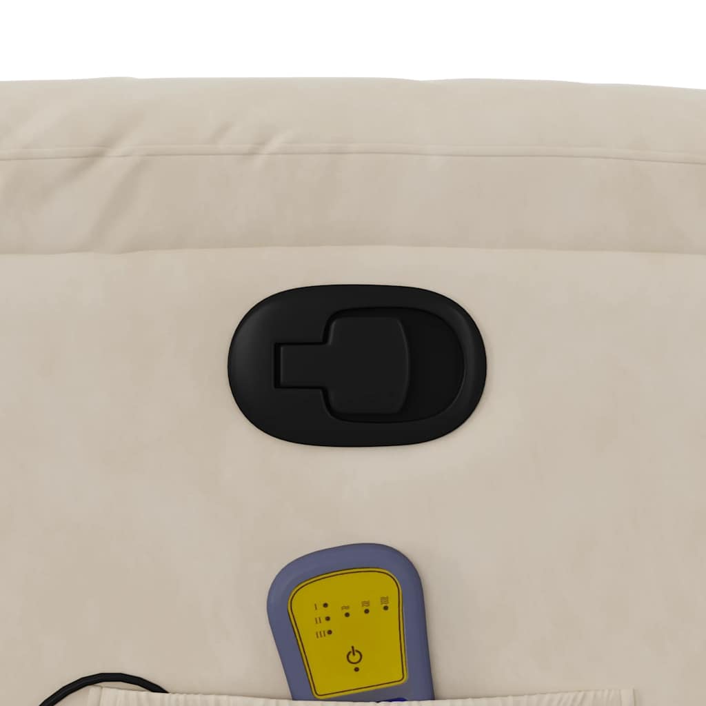 Massagestoel microvezelstof beige