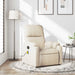 Massagestoel microvezelstof beige
