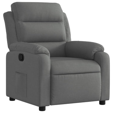 Fauteuil verstelbaar stof donkergrijs